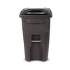 Toter 64 gal Trash Can, Brownstone ANA64